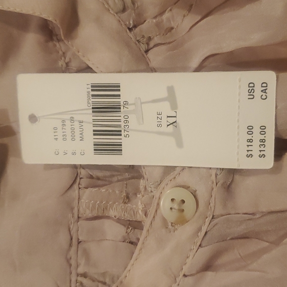 Anthropologie Mauve Moon Top NWT Size XL - Picture 3 of 9